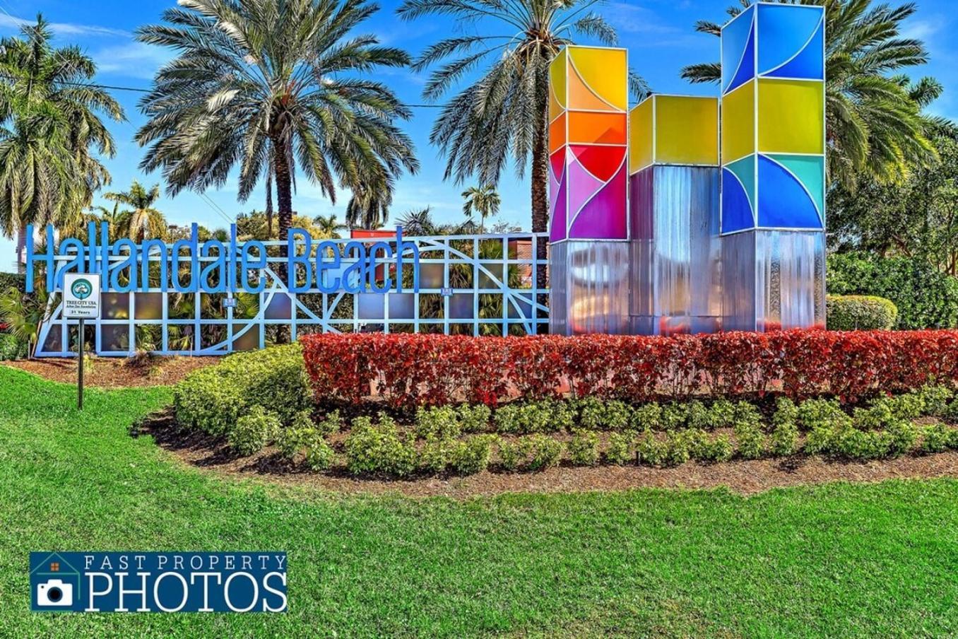 2 Bdrm Modern House Mins From Beach & Casino Hb1 Hallandale Beach Bagian luar foto
